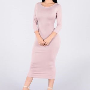 Fashion Nova Shanti Mauve Dress